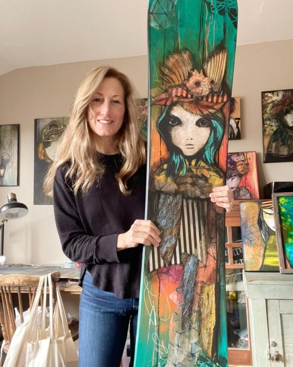 Dave Grohl's ex, snowboarder Tina Basich.
